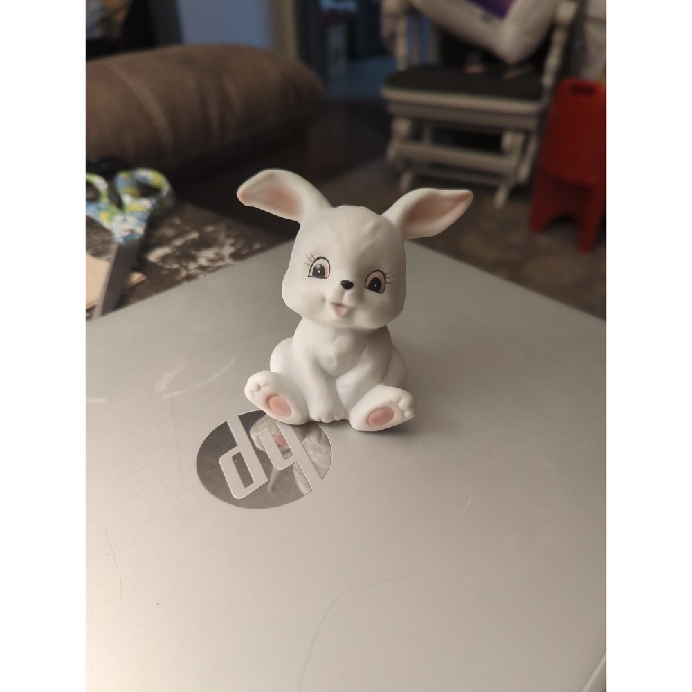 Vintage HOMCO #1458 Playful White Bunny Replacement Figure